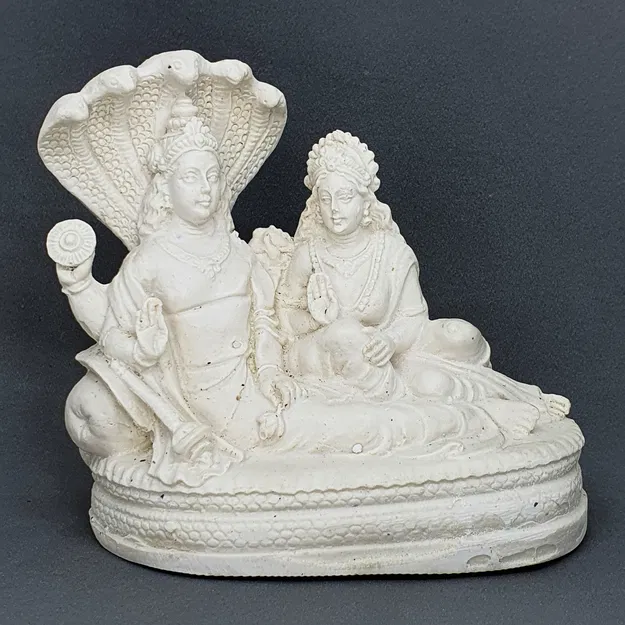 Vishnu & Lakshmi Tựa Lưng Trên Rắn Thần Shesha - Image 9