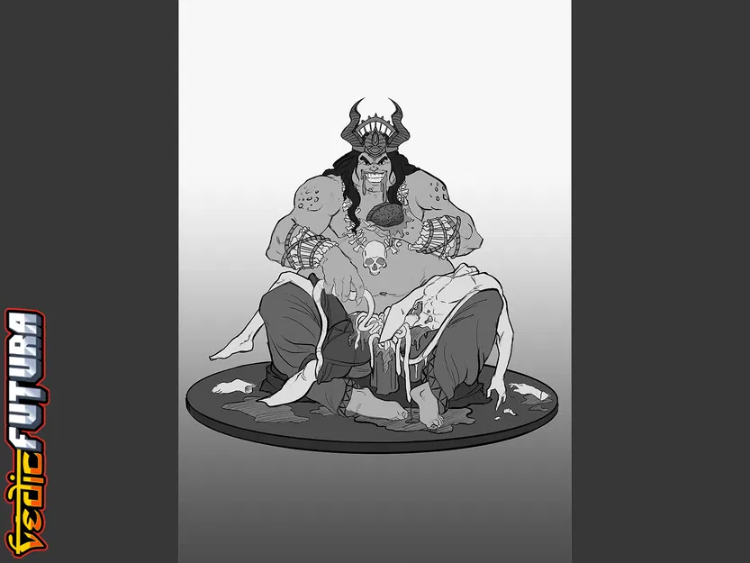 Bakasura - Kẻ Ăn Thịt Người Đói Khát từ Ekacakra - Image 3