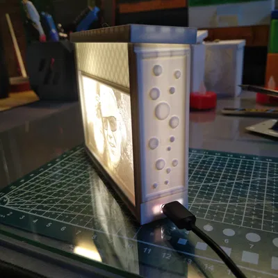 Khung Hộp Lithophane V3 Dành Cho Dây LED