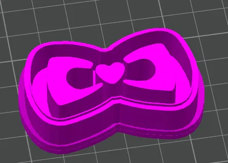 Nơ Trái Tim - Khuôn Cắt Bánh Ngày Lễ Tình Nhân - Image 2