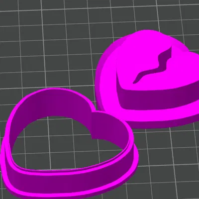 Khuôn Cắt Hình Trái Tim Vỡ Cho Ngày Valentine - Mã Số 1