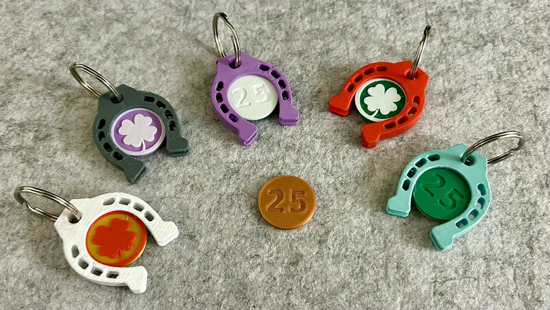 2025 - Bùa May Mắn Kèm Đồng Xu Xe Đẩy Siêu Thị - Image 1