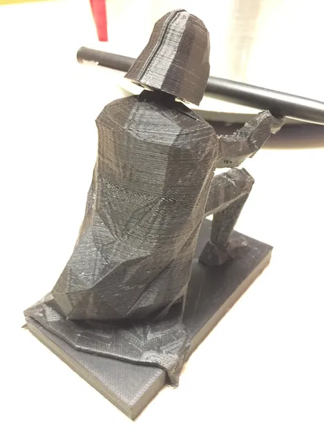 Chân đế bút Darth Vader Phong cách Low Poly - Image 3
