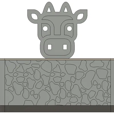 Hộp Đựng Bơ (Hình Con Bò)