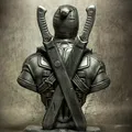 Tượng Bán Thân Deadpool (Bản Remaster Không Cần Hỗ Trợ) (STL) - Thumbnail 3
