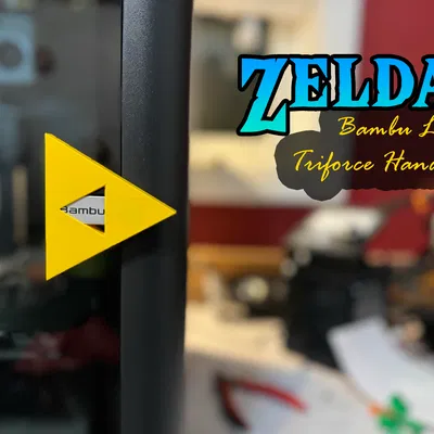 Tay Cầm Triforce Zelda Cho Máy Bambu Lab Đóng Kín