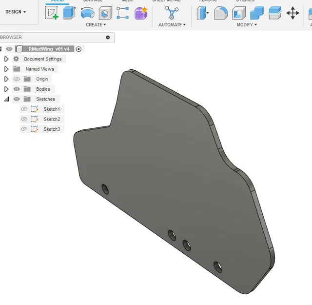 Chắn bùn sau RC 1/8 Xray XB8 và XB8E - Image 1