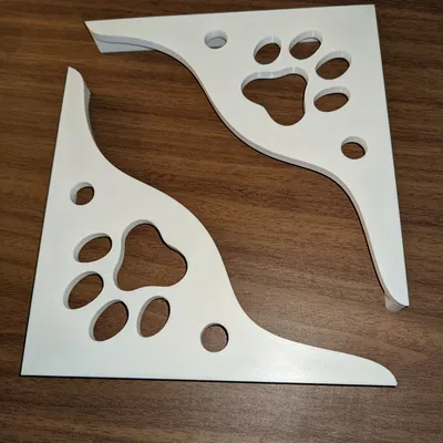 Pát Treo Kệ Hình Bàn Chân Mèo