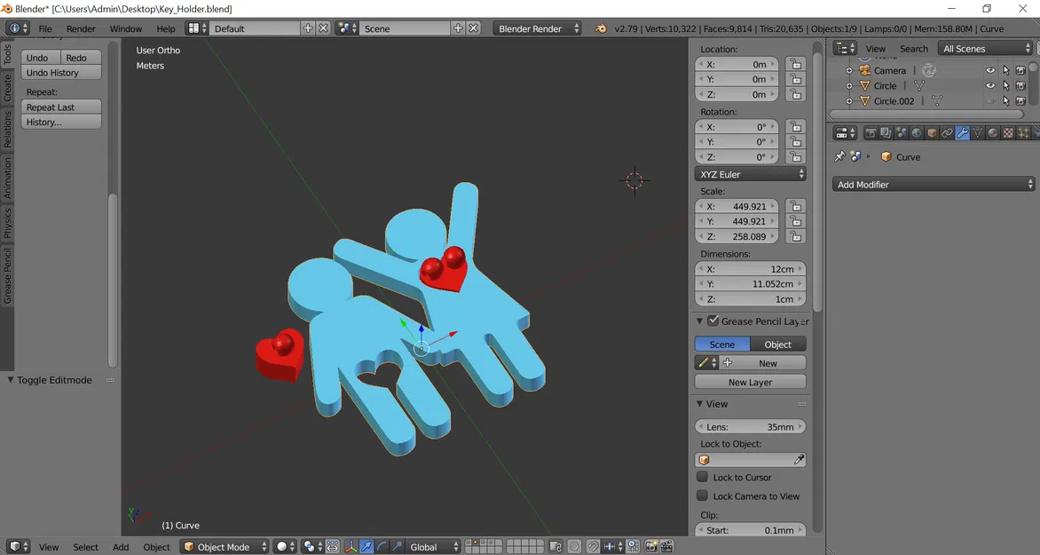Giá Treo Chìa Khóa Nhà Kèm Móc Khóa "Couple" - Image 4