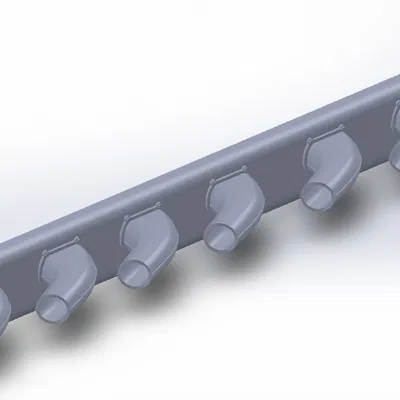 Ống Xả P51 Mustang Cho Mô Hình CARF P51