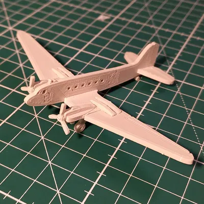 Mô hình DC-3 Kit Card - Biểu tượng Hàng không Vàng