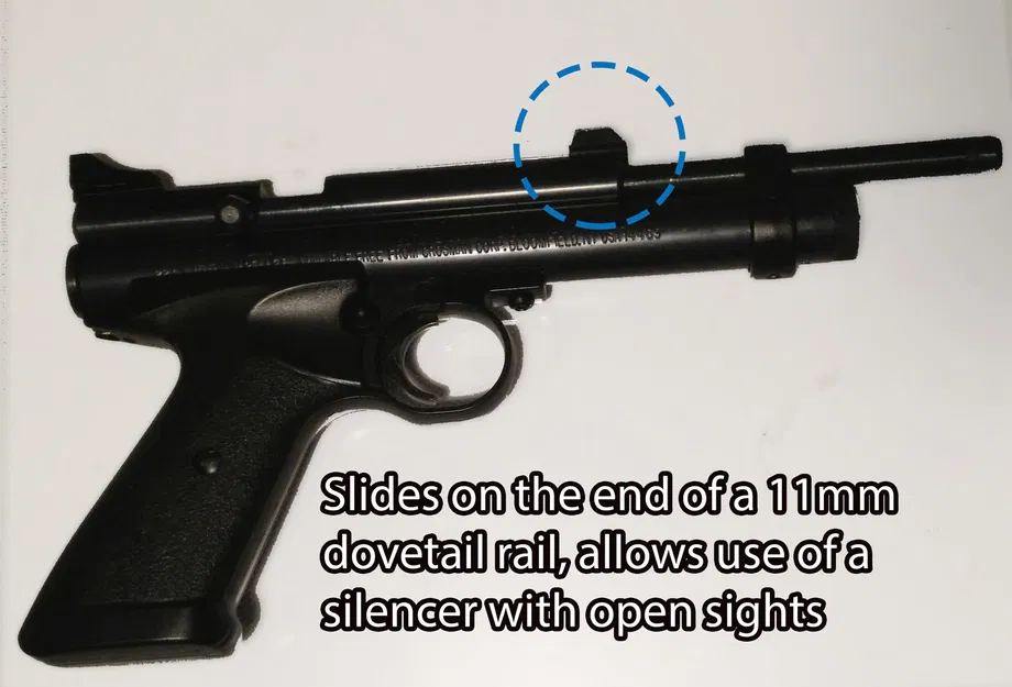 Phần ngắm phía trước cho Ray/Đuôi én 11mm - Image 3