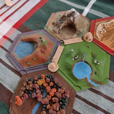 Mô hình Catan Hành tinh Sa mạc (Kiểu Tatooine)