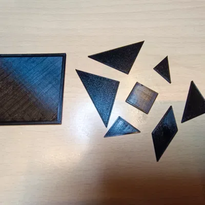 Mô Hình Tangram 3D In Sẵn