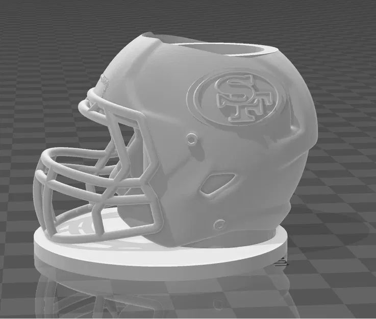 Kệ Bút Hình Nón Bảo Hiểm 49ers - Image 1
