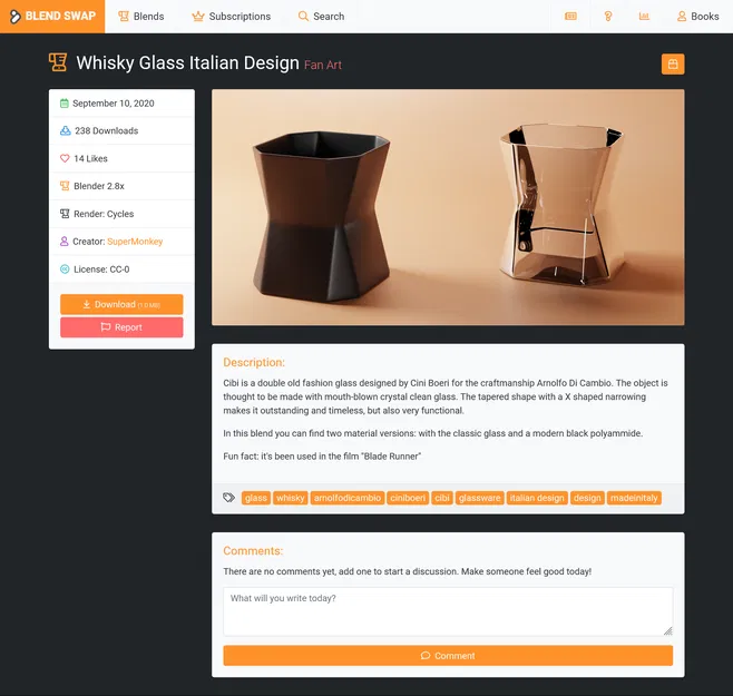 Ly Whisky Thiết Kế Kiểu Ý - Image 2