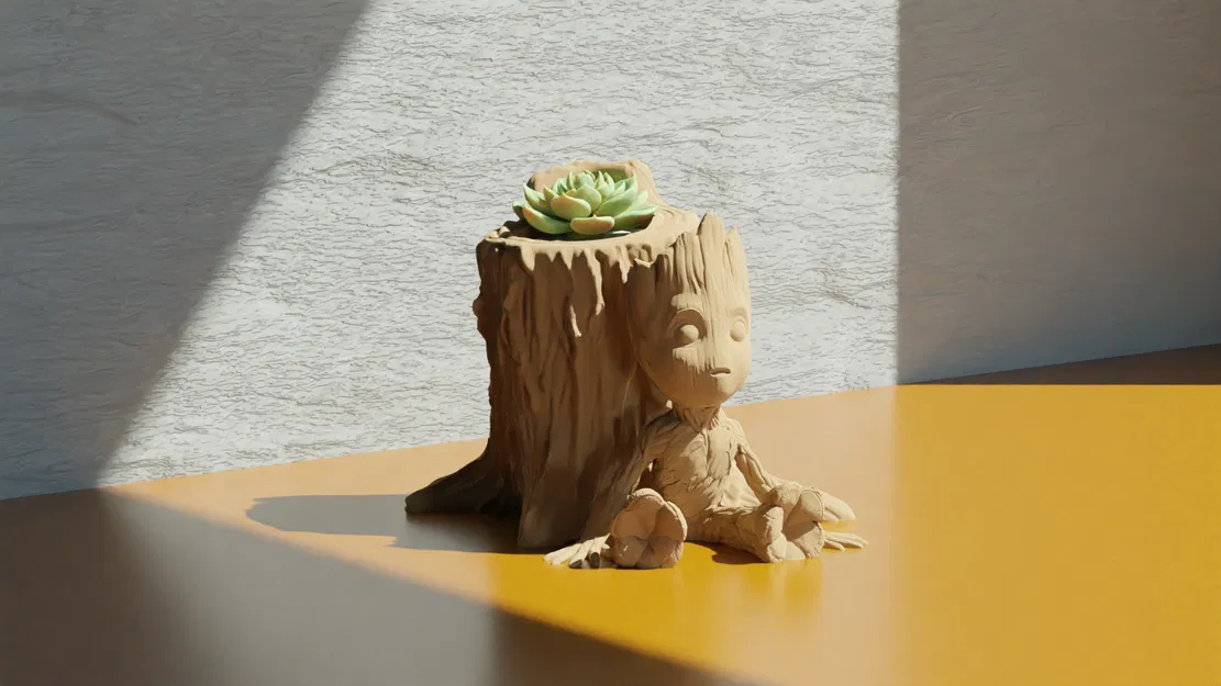 Baby Groot - Chậu Cây/Ống Đựng Bút - Image 1