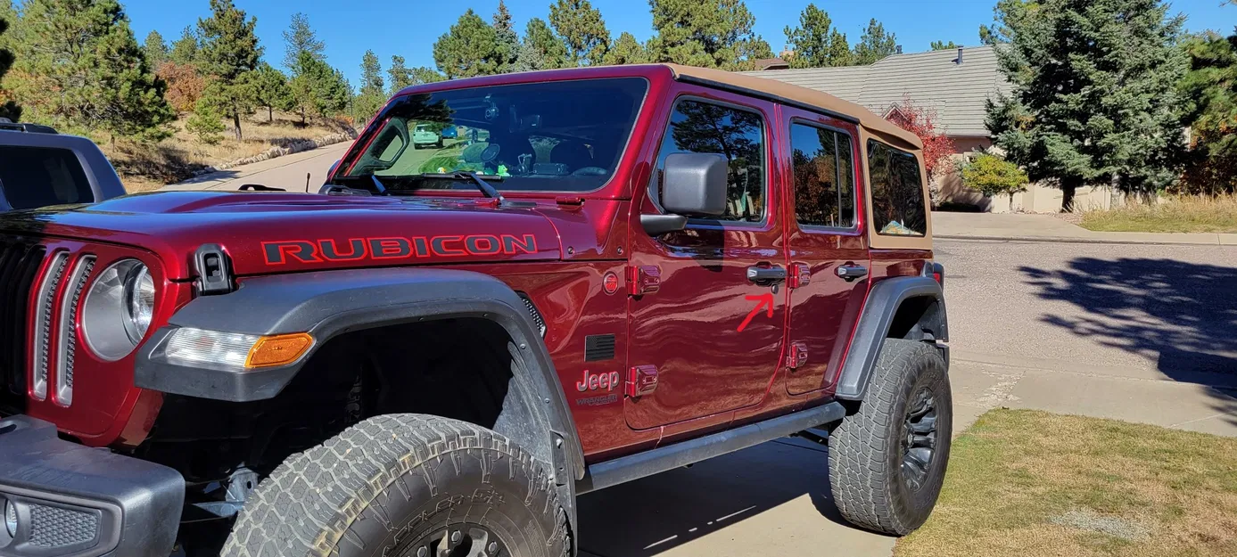 Bộ che lỗ khóa cho Jeep (JL) 2018+ - Image 1