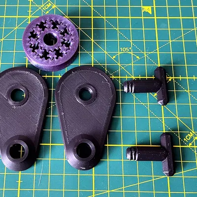 Ròng rọc / pully dạng ống có ổ bi bánh răng hành tinh v2