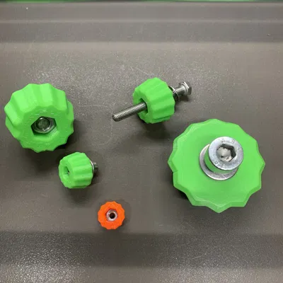 Núm vặn tay cho vít và đai ốc lục giác