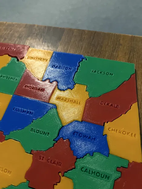 Bộ Xếp Hình Các Hạt Bang Alabama - Image 4