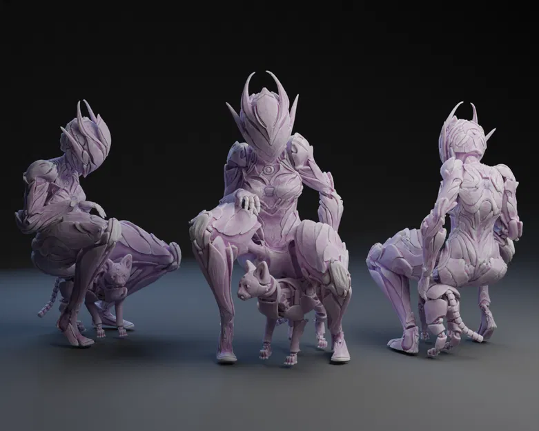 Mô hình Mecha và Mèo - Image 1