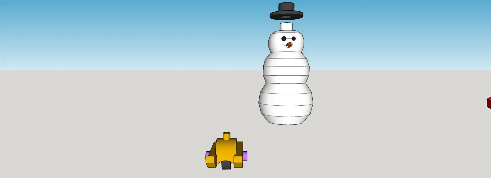 Mô hình Xe trượt tuyết & Cáp treo Giáng Sinh Zig-Zag - Image 3