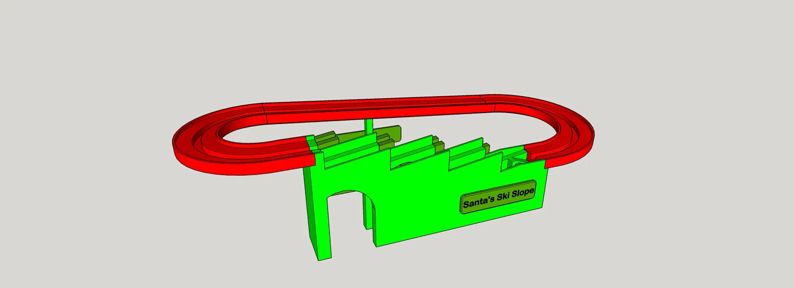 Mô hình Xe trượt tuyết & Cáp treo Giáng Sinh Zig-Zag - Image 4