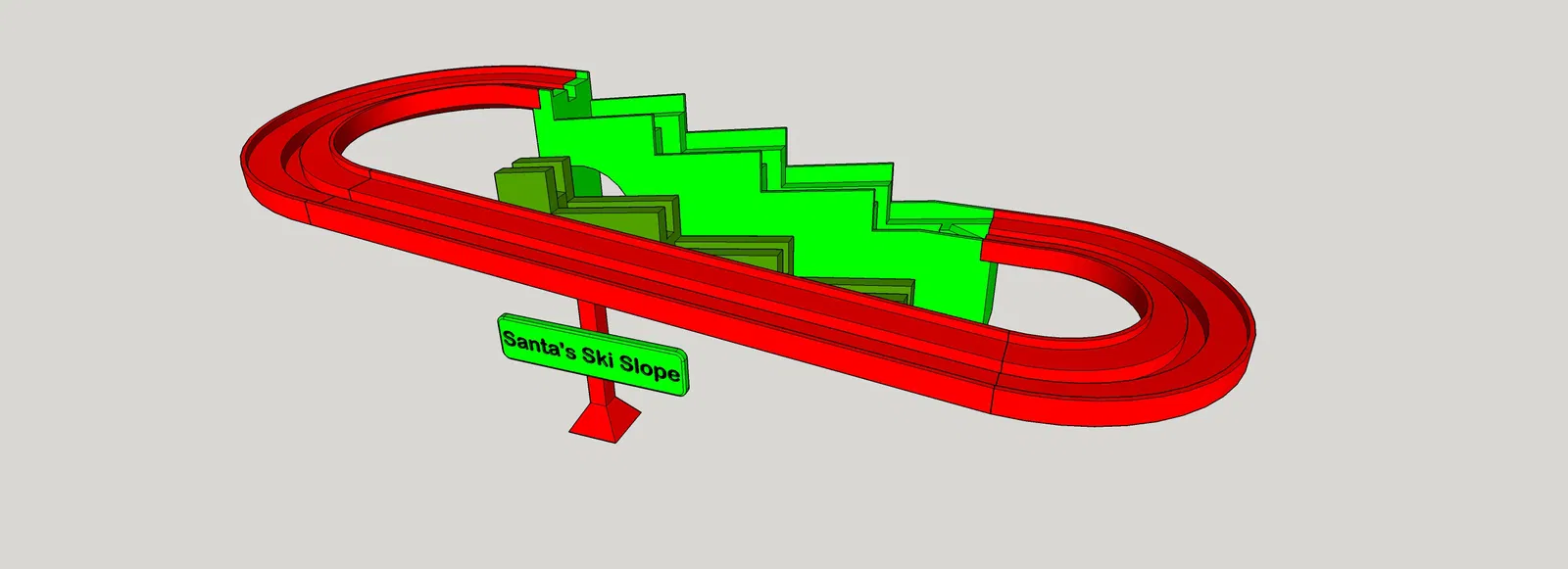 Mô hình Xe trượt tuyết & Cáp treo Giáng Sinh Zig-Zag - Image 5