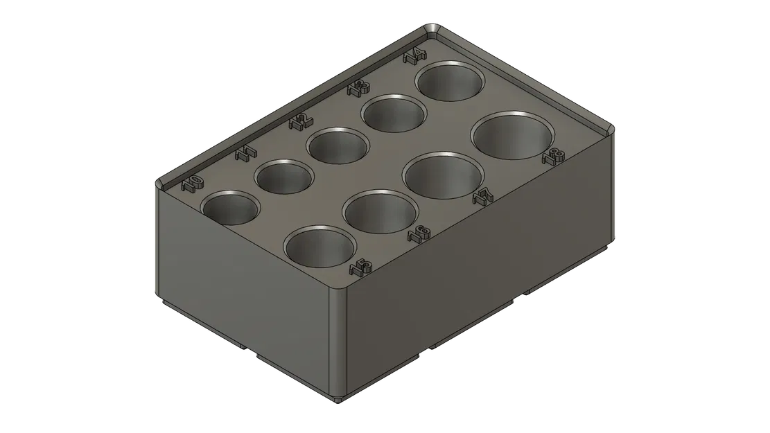 Khay Đựng Tuýp Craftsman/Pittsburgh - Đế Gridfinity - Image 2