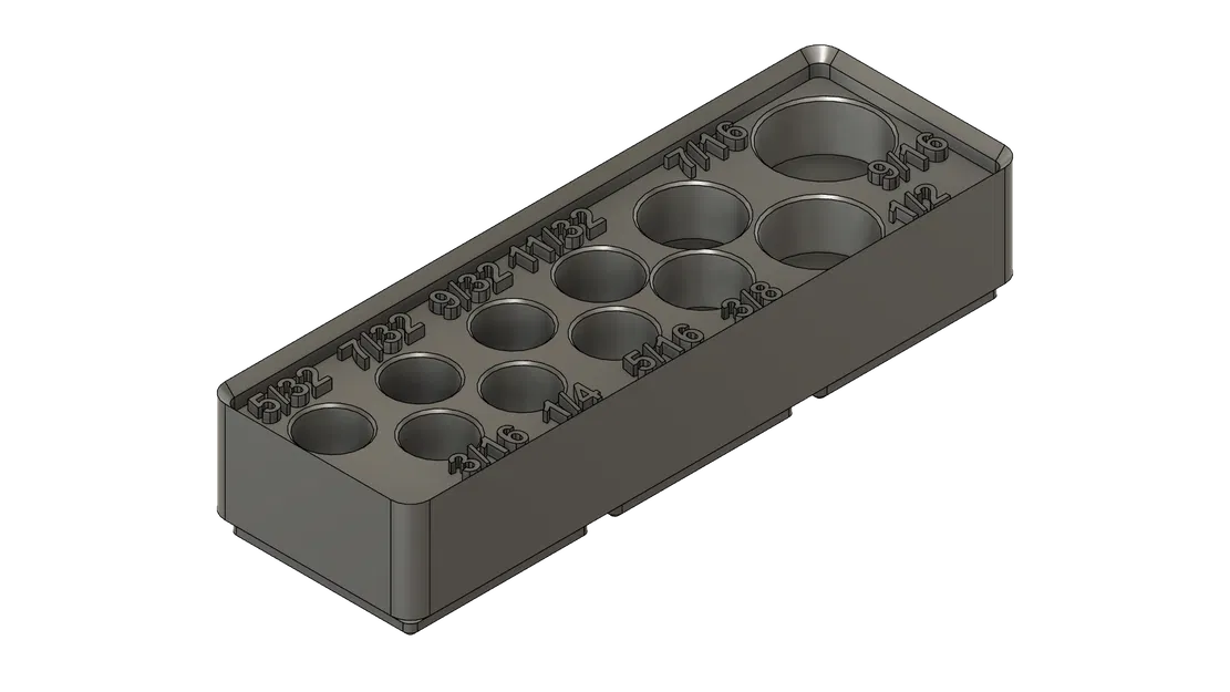 Khay Đựng Tuýp Craftsman/Pittsburgh - Đế Gridfinity - Image 3