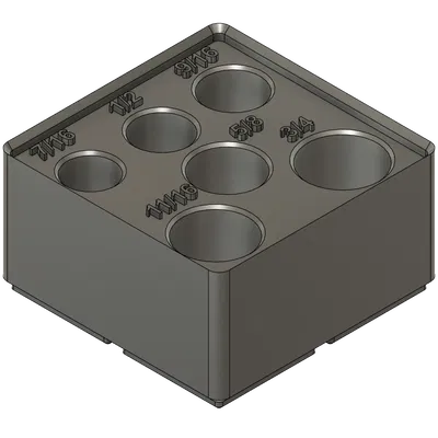 Khay Đựng Tuýp Craftsman/Pittsburgh - Đế Gridfinity