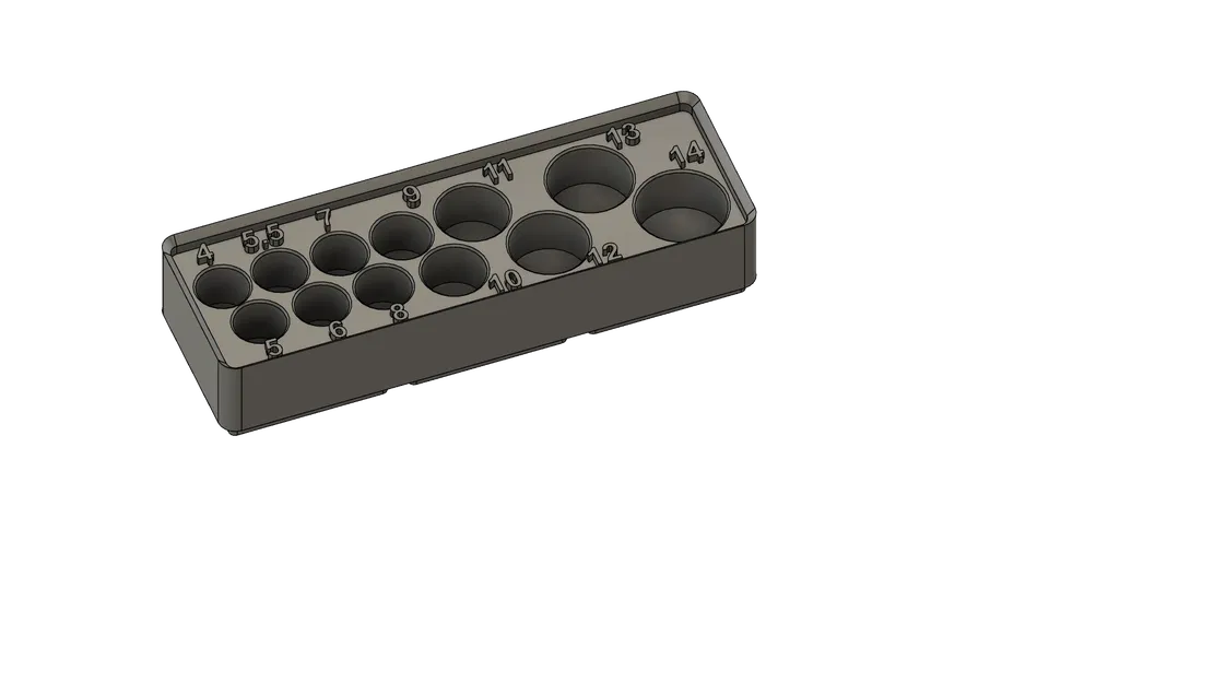 Khay Đựng Tuýp Craftsman/Pittsburgh - Đế Gridfinity - Image 5