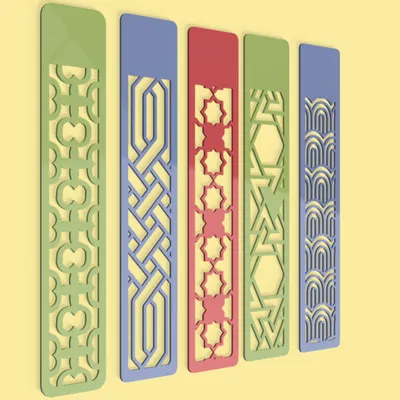 Bộ Sưu Tập Kẹp Sách Hình Học