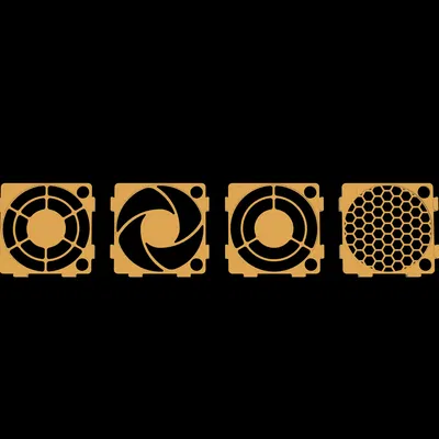 Lưới che quạt/vỏ quạt - Phiên bản Prusa MK4! - 8 mẫu