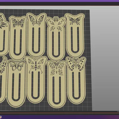 Móc Khóa Sách Hình Bướm 3D