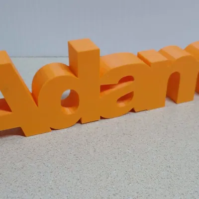 Mô hình Tên 'Adam' 3D