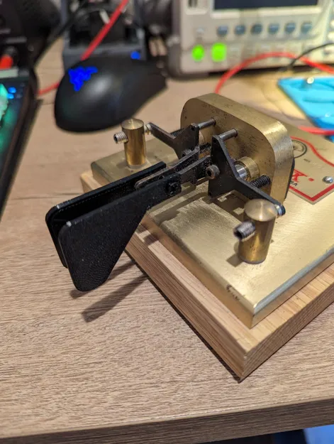 Bo Mạch Ngón Tay Vibroplex Brass Racer Bằng Đồng - Image 1