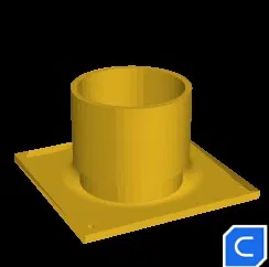 Ống Dẫn Quạt Cho Hộp Kín Nối Ống 7cm - Image 2