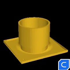 Ống Dẫn Quạt Cho Hộp Kín Nối Ống 7cm