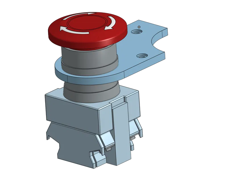 Giá đỡ nút dừng khẩn cấp cho thanh nhôm 2020 - Image 1