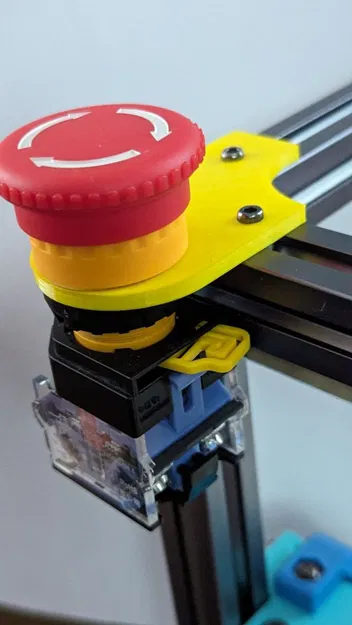 Giá đỡ nút dừng khẩn cấp cho thanh nhôm 2020 - Image 2