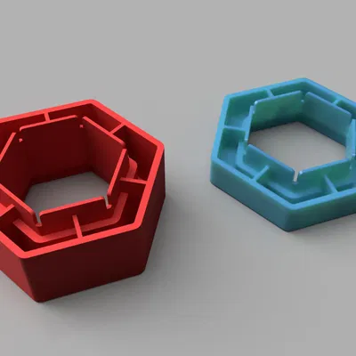 Khối chiều cao tương thích Gravitrax bản phối lại có lỗ rỗng