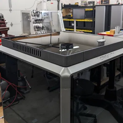 Nắp Nâng Creality K1 Max - Không logo, khe thông gió mảnh hơn