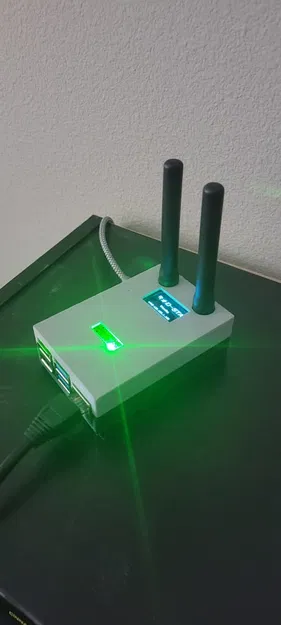 Vỏ Case Raspberry Pi 4 Cho MMDVM HS Dual Hat Kèm OLED - Image 1