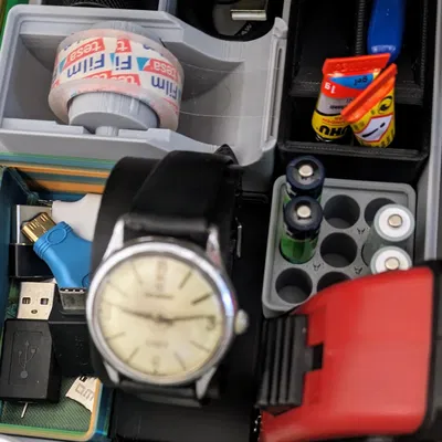 Chân đế đồng hồ GF - Bản dựng lại Gridfinity