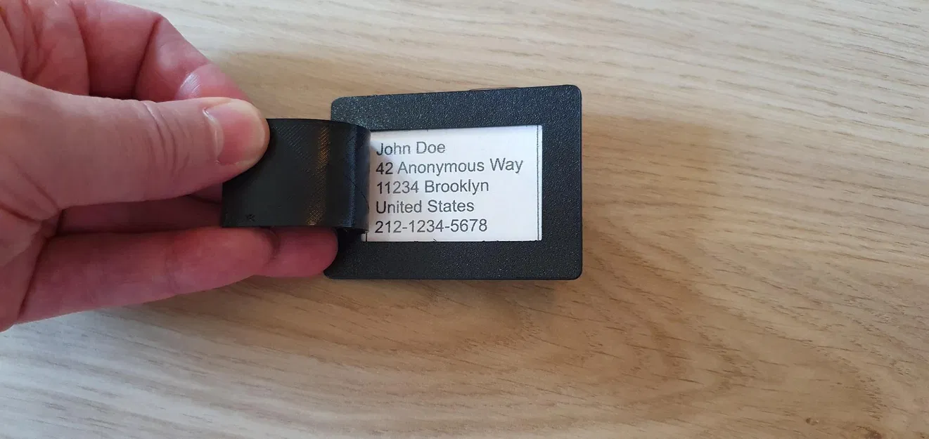 Thẻ Tên Vali Có Che Tin - Image 2