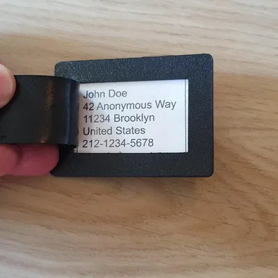 Thẻ Tên Vali Có Che Tin