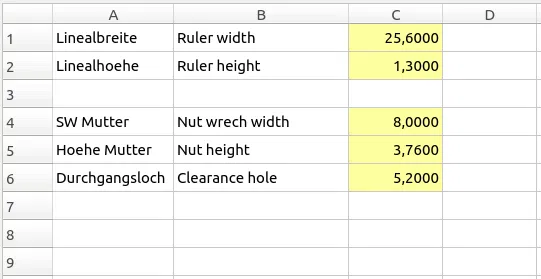 Dụng cụ đánh dấu thước kẻ thông thường (Streichmaß) bằng tham số - Image 3