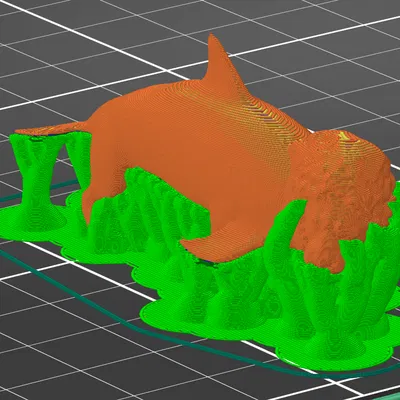 Mô hình 3D: Sư Tử Cá Heo Chó